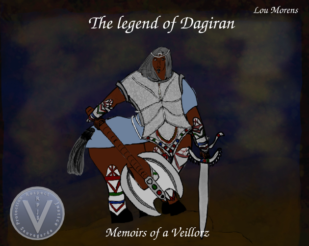 Dagiran in armor and armed with his ax and sword Offical